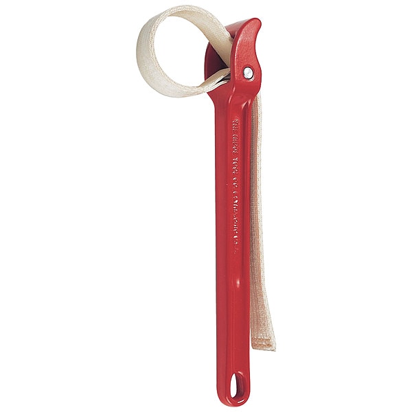 Ridgid Strap Wrench, 3-1/2in Dia Cap, Steel - 31355