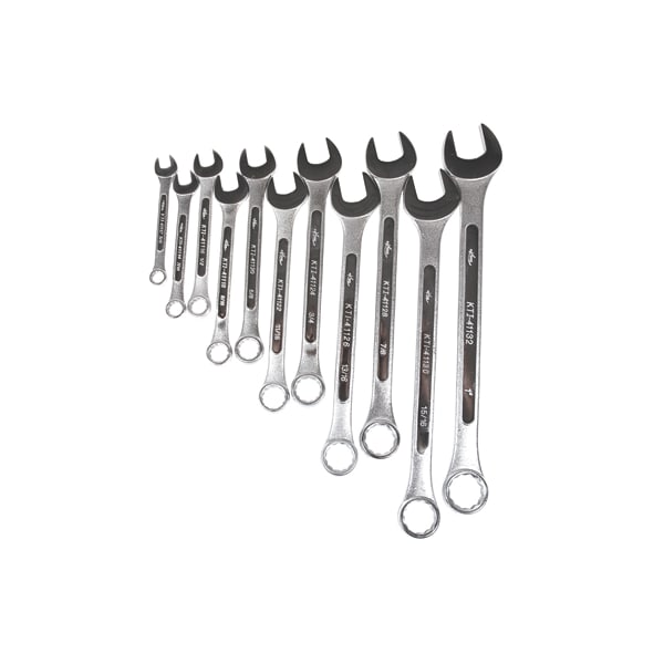 K-Tool International Raised Panel SAE Combo Wrench Set, 11 pcs - KTI-41011