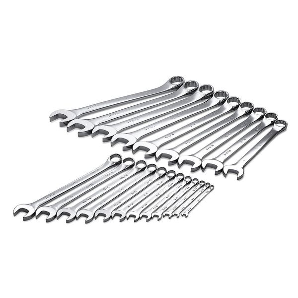 Sk Professional Tools Combo Wrench Set, Long, 1/4-1-1/2 in, 21 Pc - 86049