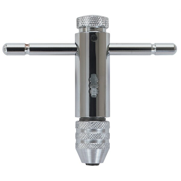 Hanson T-Handle Ratcheting Tap Wrench, 0 to 1/4" (3mm to 6mm) - 21101