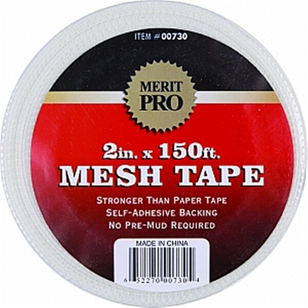 Cinta de malla blanca Merit Pro 730 de 2 x 150 pies - 652270007304