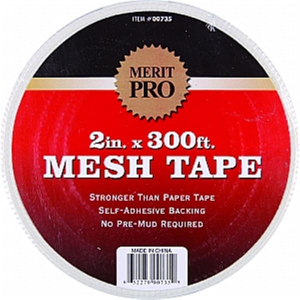 Merit Pro 735 2 x 300 ft Cinta de malla blanca - 652270007359