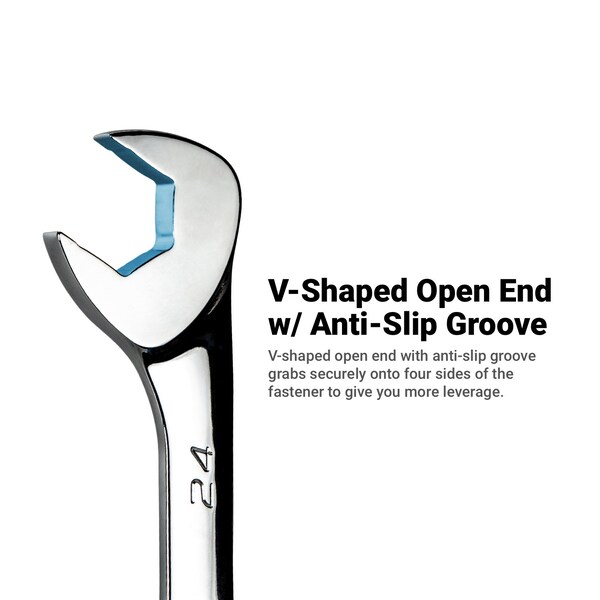 Capri Tools 6mm Angle Open End Wrench, 30Deg and 60Deg Angles, Metric - CP11906
