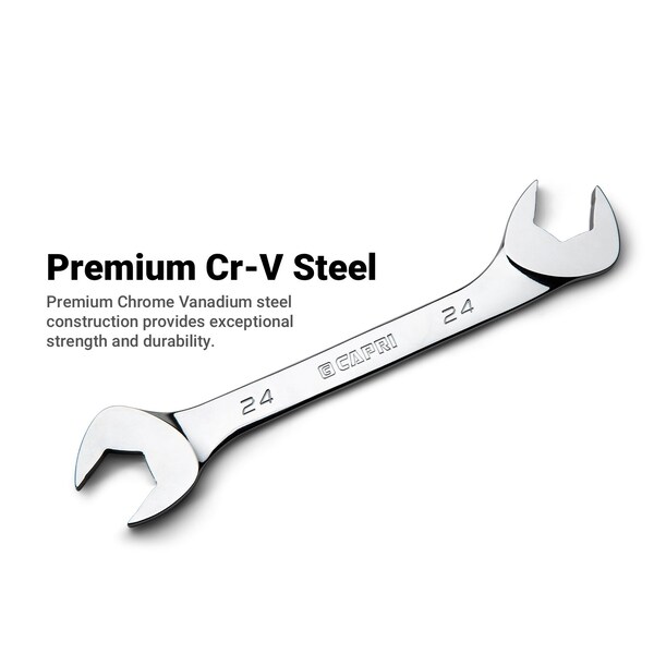 Capri Tools 6mm Angle Open End Wrench, 30Deg and 60Deg Angles, Metric - CP11906