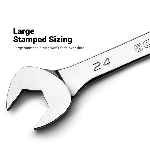 Capri Tools 6mm Angle Open End Wrench, 30Deg and 60Deg Angles, Metric - CP11906