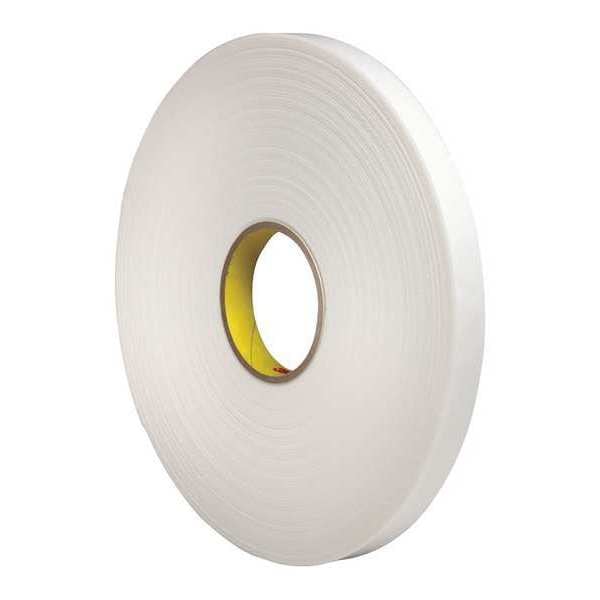 Cinta de espuma de doble cara 3M™ 4466, 1/2" x 36 yds., 1/16", blanca, 18/Estuche - T9534466