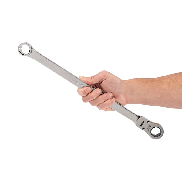 Tekton 22 mm Long Fixed/Flex Head 12-Point Ratcheting Box End Wrench - WRB35422