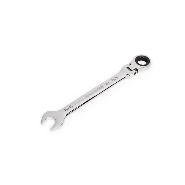 Gearwrench 15/16" 90-Tooth 12 Point Flex Head Ratcheting Combination Wrench - 86752