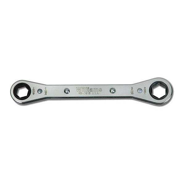 Williams Williams Ratchet Box Wrench, 6 pt., 3/8 x 7/16" - RB-1214