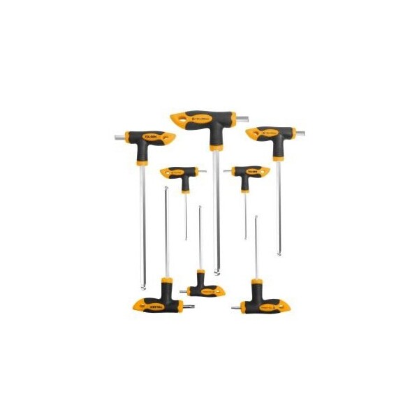 Tolsen Torx T-Handle Screwdriver Set 8Pcs Cr-V, Size: T-10, T-15, T-20, T-25, T-30, T-40, T-45, T-50 - 20061