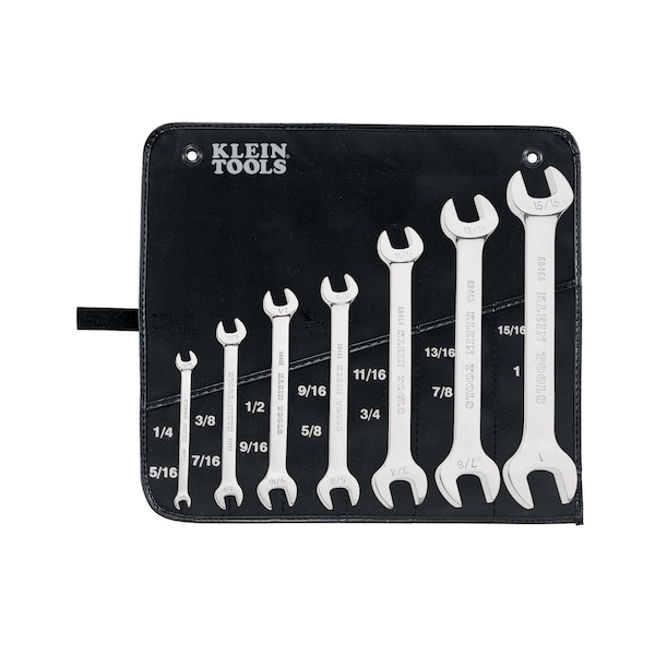 Klein Tools Open-End Wrench Set, 7-Piece - 68452