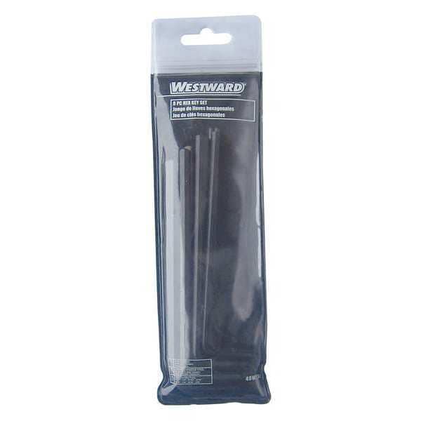 Westward 8 Piece SAE L-Shape Hex Key Set, 40WZ31 - 40WZ31