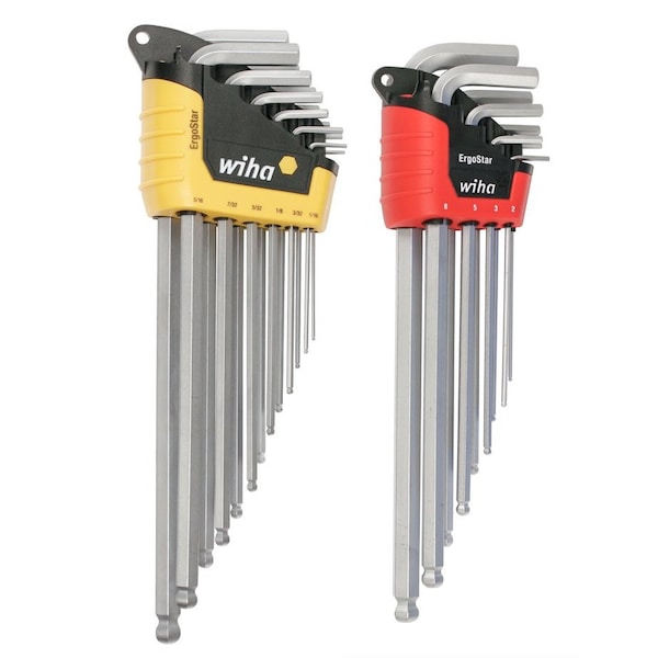 Wiha 22 Piece Metric/SAE Hex Key Set, 66982 - 66982