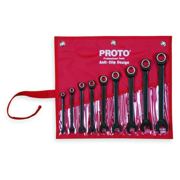 Proto Ratcheting Wrench Set, Pieces 9 - JSCR-9S