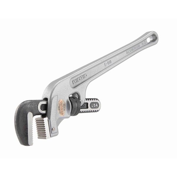 Ridgid 18" Aluminum End Pipe Wrench, 2-1/2" Pipe Capacity - 90122
