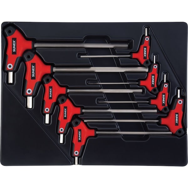 Sunex Â® Tools 9-Piece T-Handle, Hex, Fractional SAE Fractional Hex Key Set - 9859
