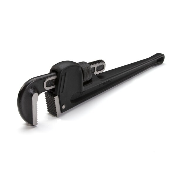 Steelman 24Inch HeavyDuty Cast Aluminum Straight Handle Pipe Wrench - 60875