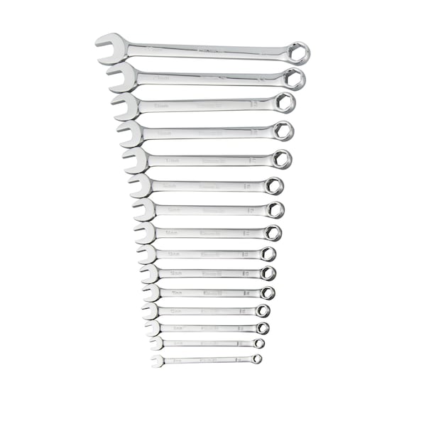 Steelman 15-Piece Metric 6-Point Combination Wrench Set - 78533