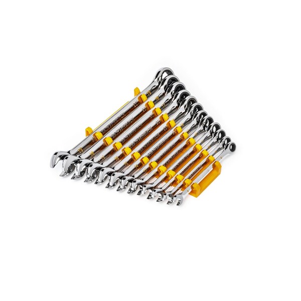 Gearwrench 12 Piece 90-Tooth 12 Point Metric Combination Ratcheting Wrench Set - 86927