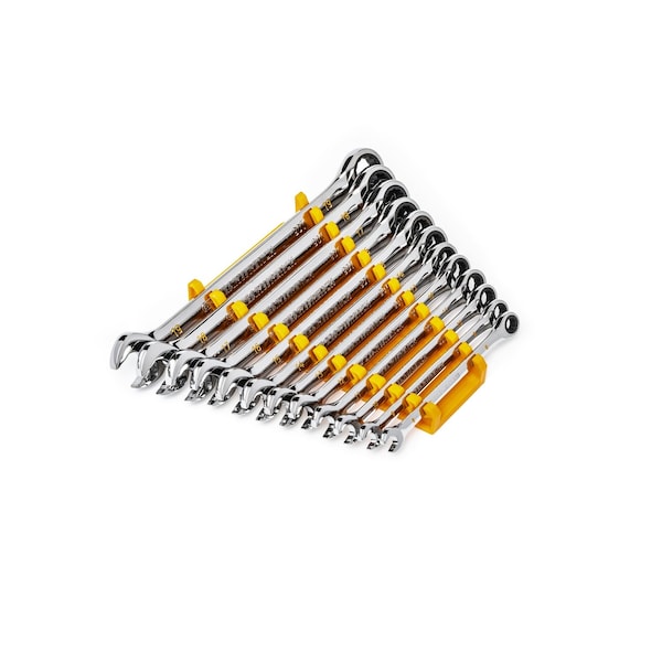 Gearwrench 12 Piece 90-Tooth 12 Point Metric Combination Ratcheting Wrench Set - 86927