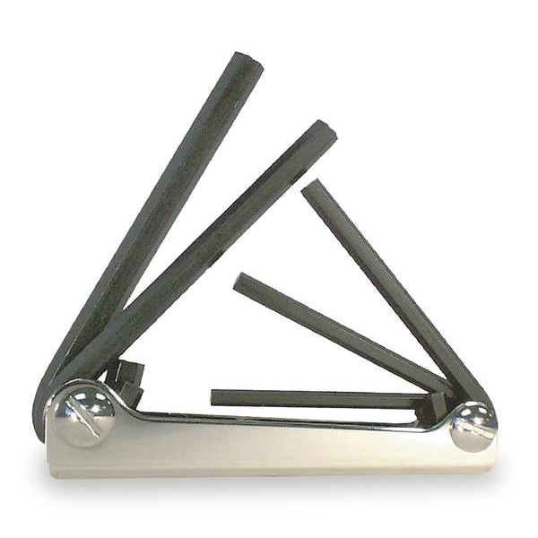 Eklind 5 Piece SAE Fold-Up Hex Key Set, 20511 - 20511