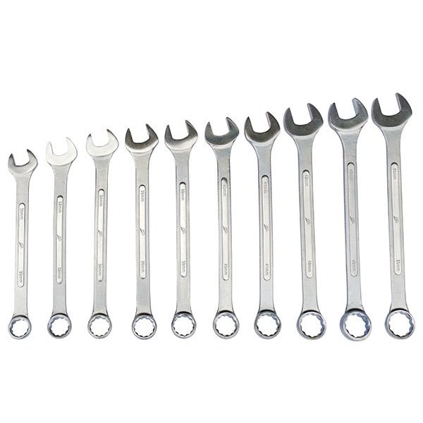 Atd Tools ATD 10-Piece 12 Point Metric Jumbo Raised Panel Combination Wrench Set - 1110