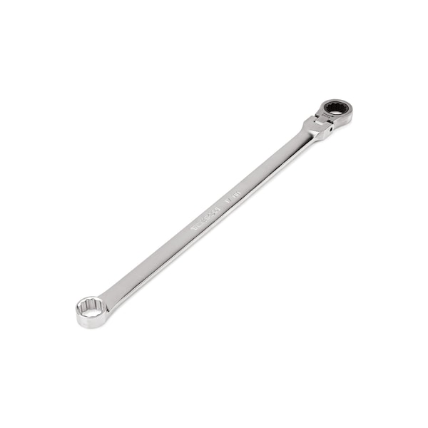 Tekton 17 mm Long Fixed/Flex Head 12-Point Ratcheting Box End Wrench - WRB35417