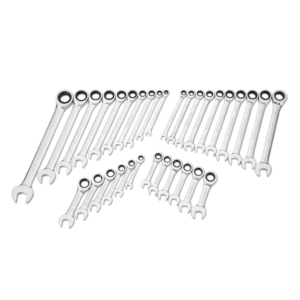 Gearwrench Ratchet Wrench Set, 32 PC, 72-T, 12 PT SAE - 39327