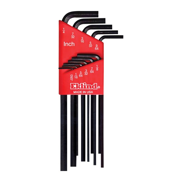 Eklind Eklind Hex-L .050 to 1/4 in. SAE Long Arm Hex L-Key Set 11 pc - 10211