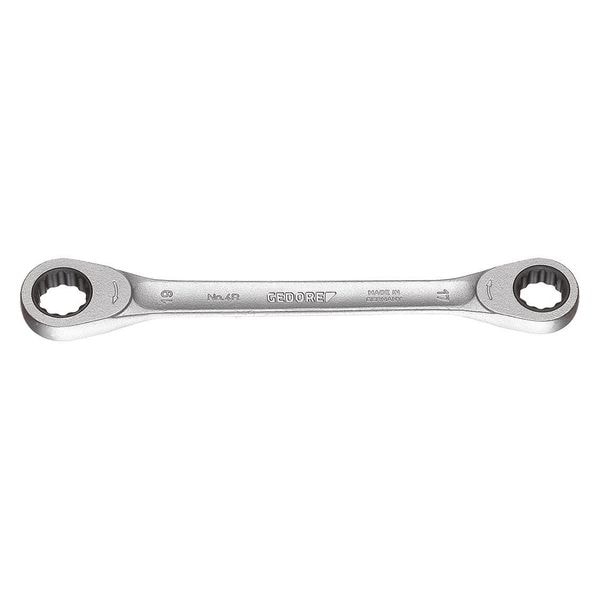 Gedore Ratchet Double Box End Wrench, 1/2x9/16" - 4 R 1/2X9/16AF