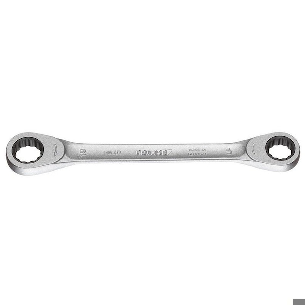 Gedore Ratchet Double Box End Wrench, 10x13mm - 4 R 10X13