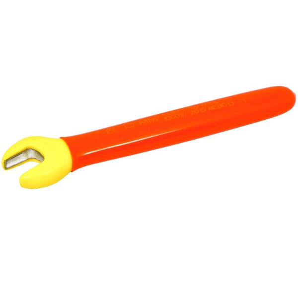 Gray Tools 1000V Insulated Open End Wrench, 13mm, 1000V Insulated - MEBO13-I