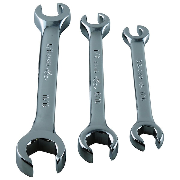 K-Tool International SAE Flare Nut Wrench Set, 3 pcs. - KTI-44003