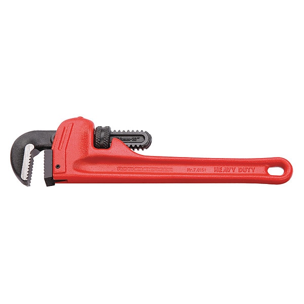 Rothenberger 10 in L 1 1/2 in Cap. Steel Pipe Wrench - 70151