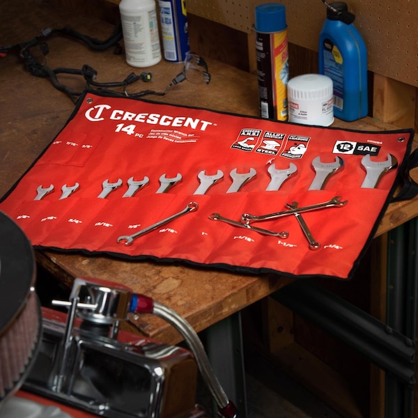 Crescent Crescent 12 Point SAE Combination Wrench Set 19.3 in. L 14 pk - CCWS4