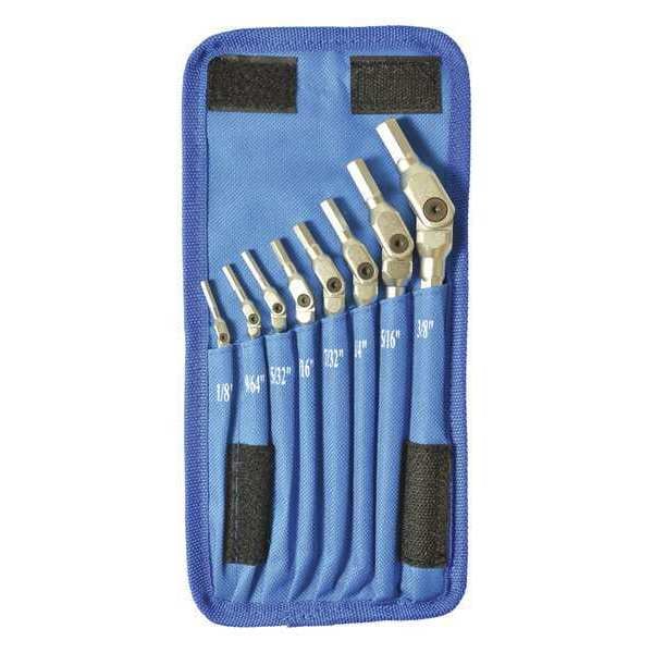 Bondhus 8 Piece SAE Long Handle Hex Key Set, HP8-IC-17 - HP8-IC-17
