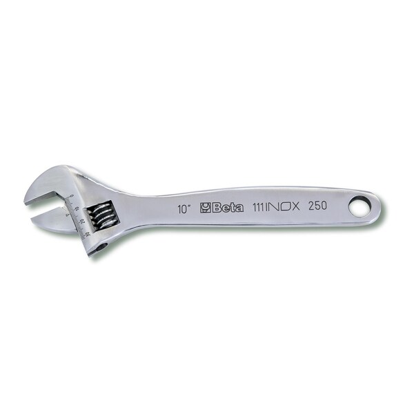 Beta 111INOX/150 Stainless Steel Adjustable Wrench with Scale, 18-45mm - 001110315