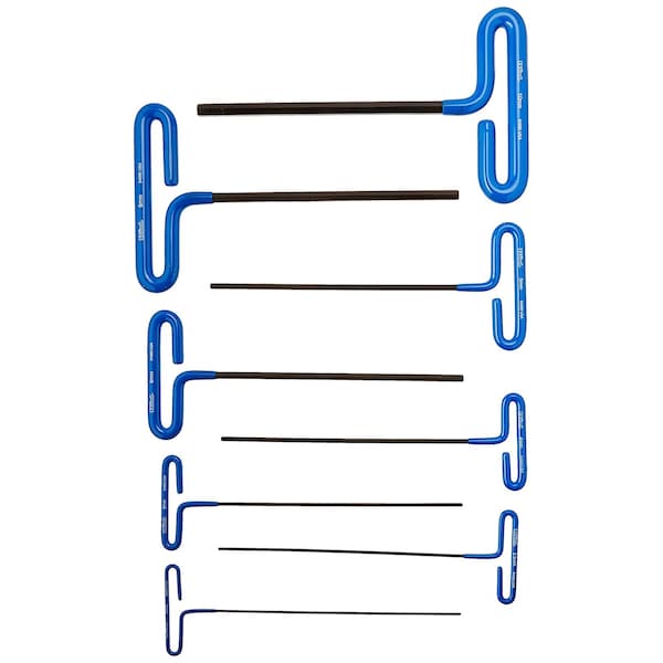 Eklind 8 Piece 9" Cushion Grip Metric Hex T-Key Set - 55198