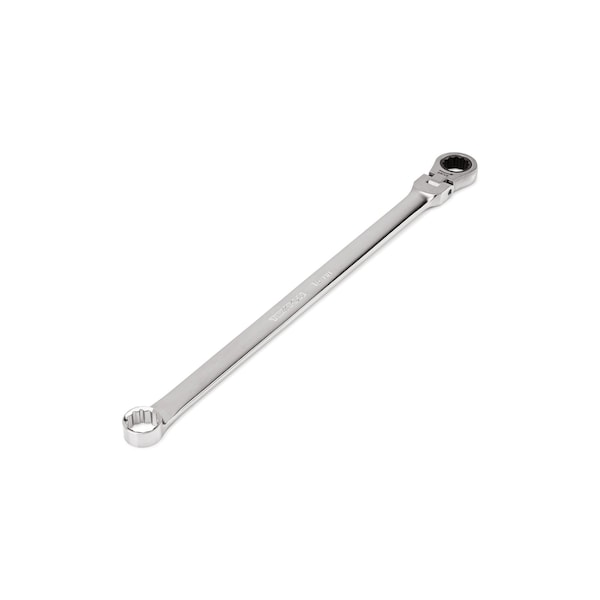 Tekton 16 mm Long Fixed/Flex Head 12-Point Ratcheting Box End Wrench - WRB35416