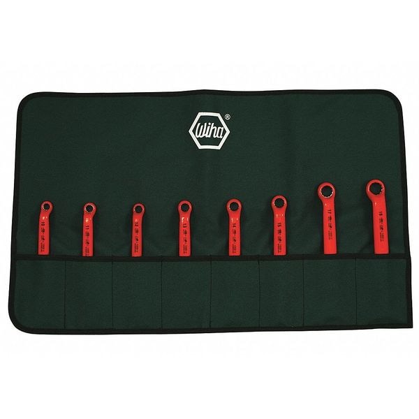 Wiha Insulated Box Wrench Set, 10 to 19mm, 8pc - 21095