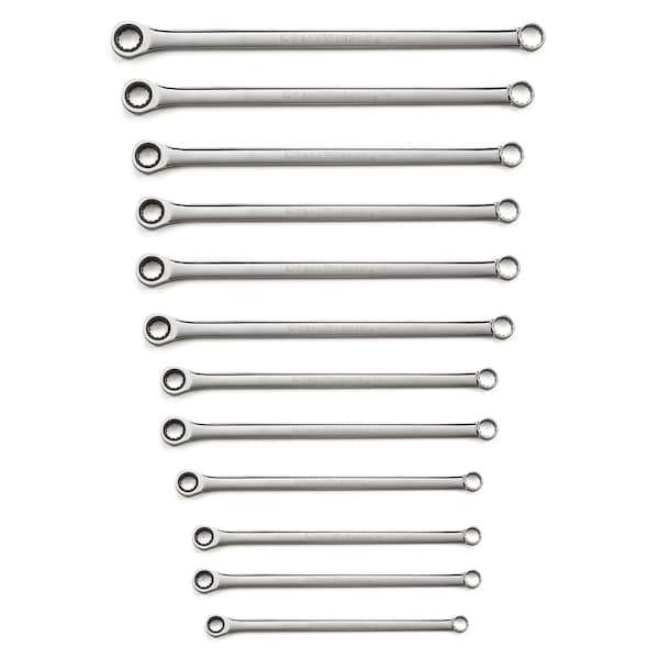 Gearwrench 12 Piece 72-Tooth 12 Point XL GearBox Double Box Ratcheting Metric Wrench Set - 85988