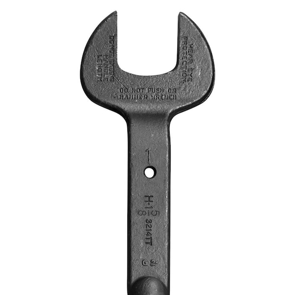 Klein Tools Spud Wrench, 1-5/8-Inch Nominal Opening with Tether Hole - 3214TT