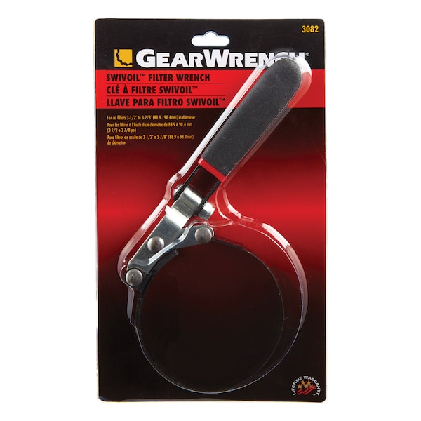 Kd GearWrench Swivel Strap Oil Filter Wrench 3-7/8 in. - 3082