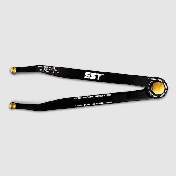 Stupid Simple Tools Adjustable Precision Spanner Wrench - 160mm - 1.5mm to 4mm - 1/16-3/18 In - SST014