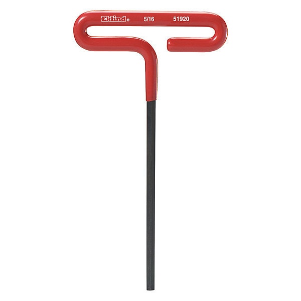 Eklind SAE Plain Hex Key, 5/16" Tip Size, 9 in Long, 6 in Short - 51920