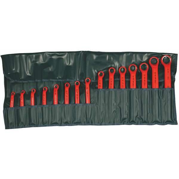Wiha Insulated Box Wrench Set, 8 to 32mm, 15pc - 21093