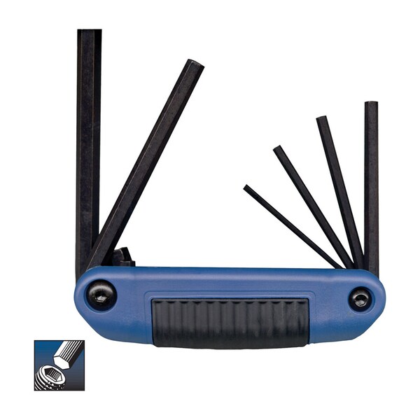 Eklind Eklind Ergo-Fold Assorted Metric Fold-Up Hex Key Set 6 pc - 25161