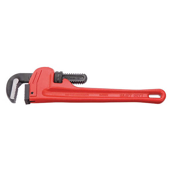 Rothenberger 12 in L 2 in Cap. Steel Pipe Wrench - 70152
