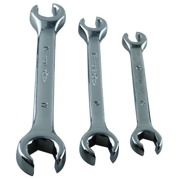 K-Tool International Metric Flare Nut Wrench Set, 3 pcs. - KTI-44500