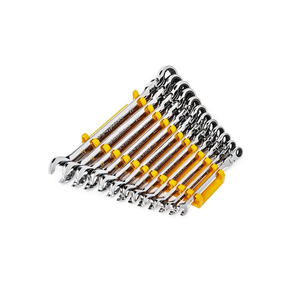 Gearwrench 12 Piece 90-Tooth 12 Point Flex Head Ratcheting Combination Metric Wrench Set - 86727